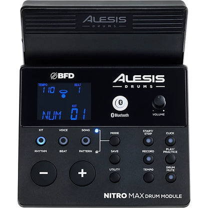 Alesis Nitro Max 8-Piece Electronic Drum Set With Bluetooth and BFD Sounds