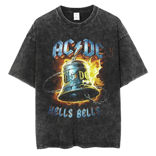 AC/DC  “Hells Bells”- Acid Wash T-Shirt