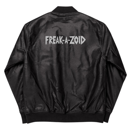 Leather Bomber Jacket - Freak-A-Zoid